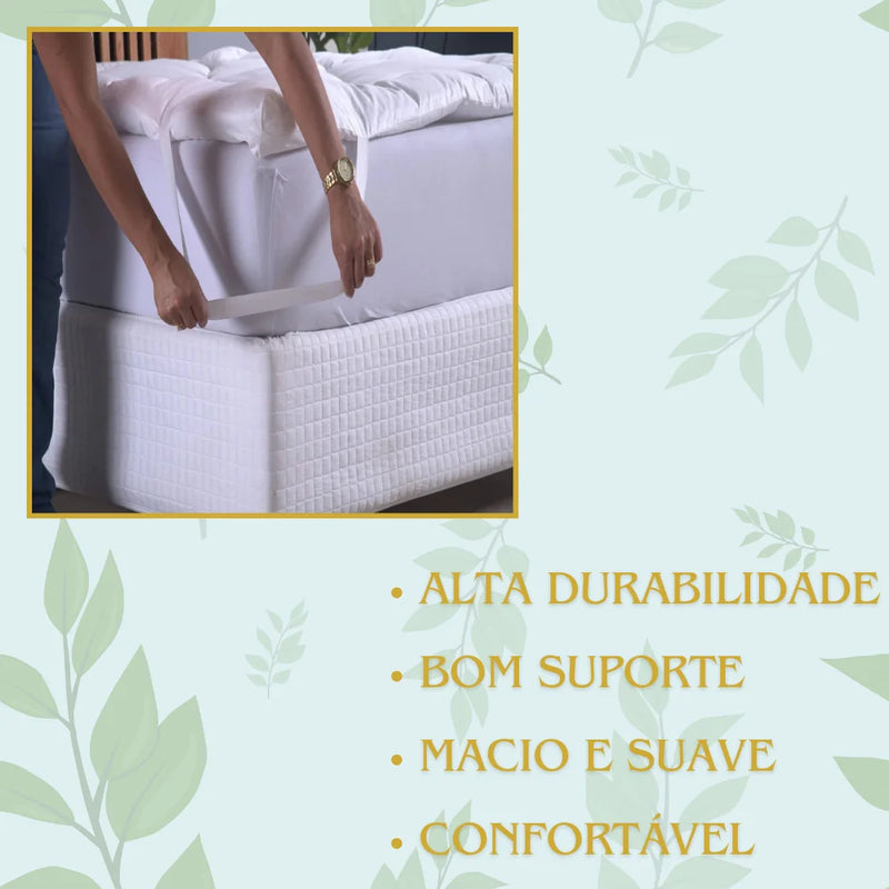 Pillow Top Queen Micropercal – Conforto Extra para Noites Perfeitas!